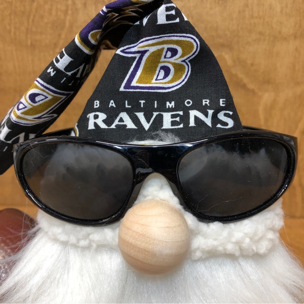 Ravens Gnome NFL Baltimore Sunglasses Football Ball Sport Fan Gift Team